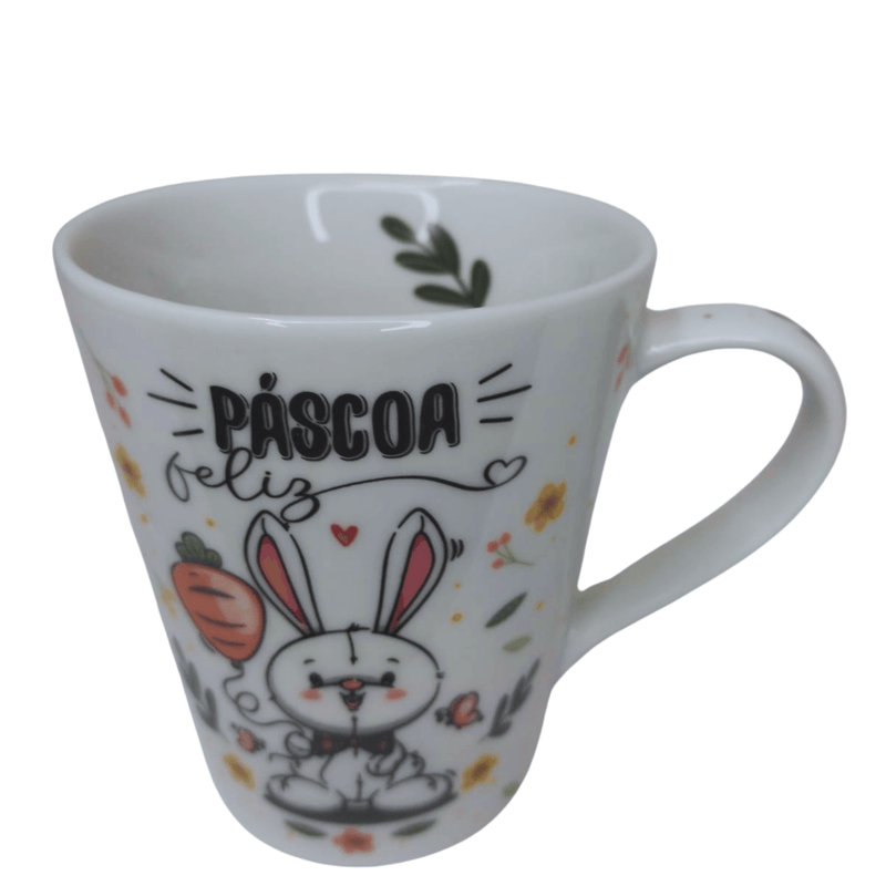 Caneca de Páscoa em Porcelana: Comemore com Alegria e Estilo!-