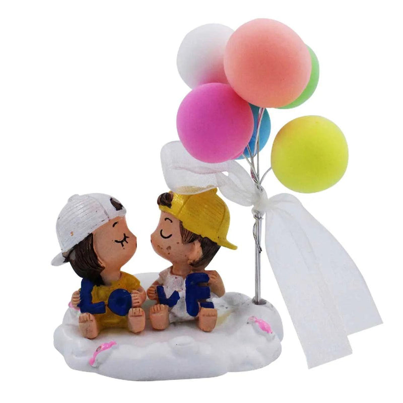Casal Decorativo com Balões Resina: Celebre o amor em sua casa!