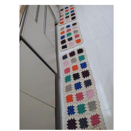 ✨Elegante Jogo de Passadeira em Crochê - Adicione Charme à sua Casa!