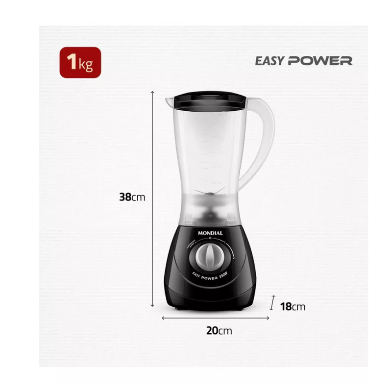 Liquidificador Mondial Easy Power L-550-B