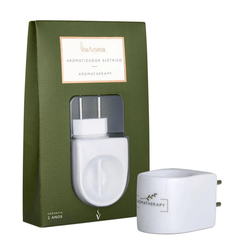 Difusor Aromatizador Elétrico Bivolt Aromatherapy Via Aroma Porcelanato!