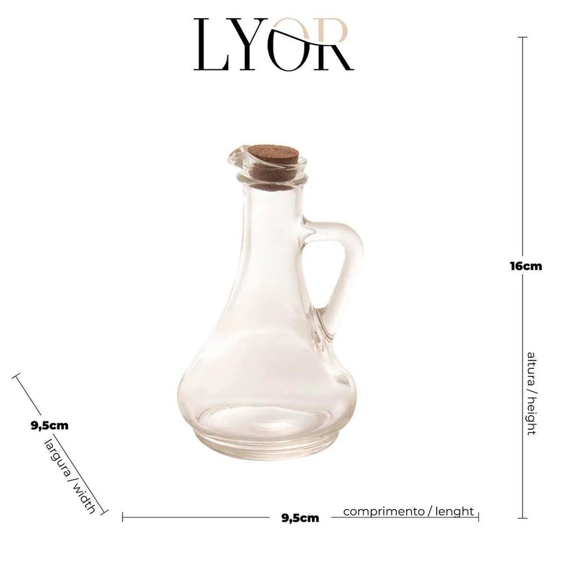 Galheteiro 250ml Em Vidro Transparente Lyor