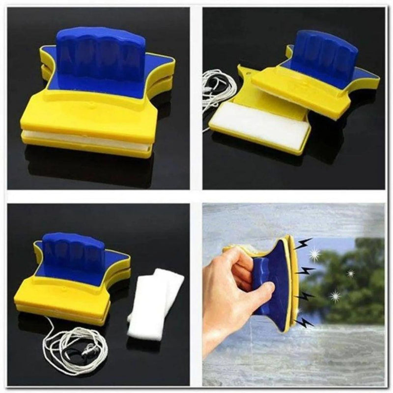Limpa Vidro Magnético Janela Aquário Rodo Mágico Super Imã - Lumes Decorações& utilidades 